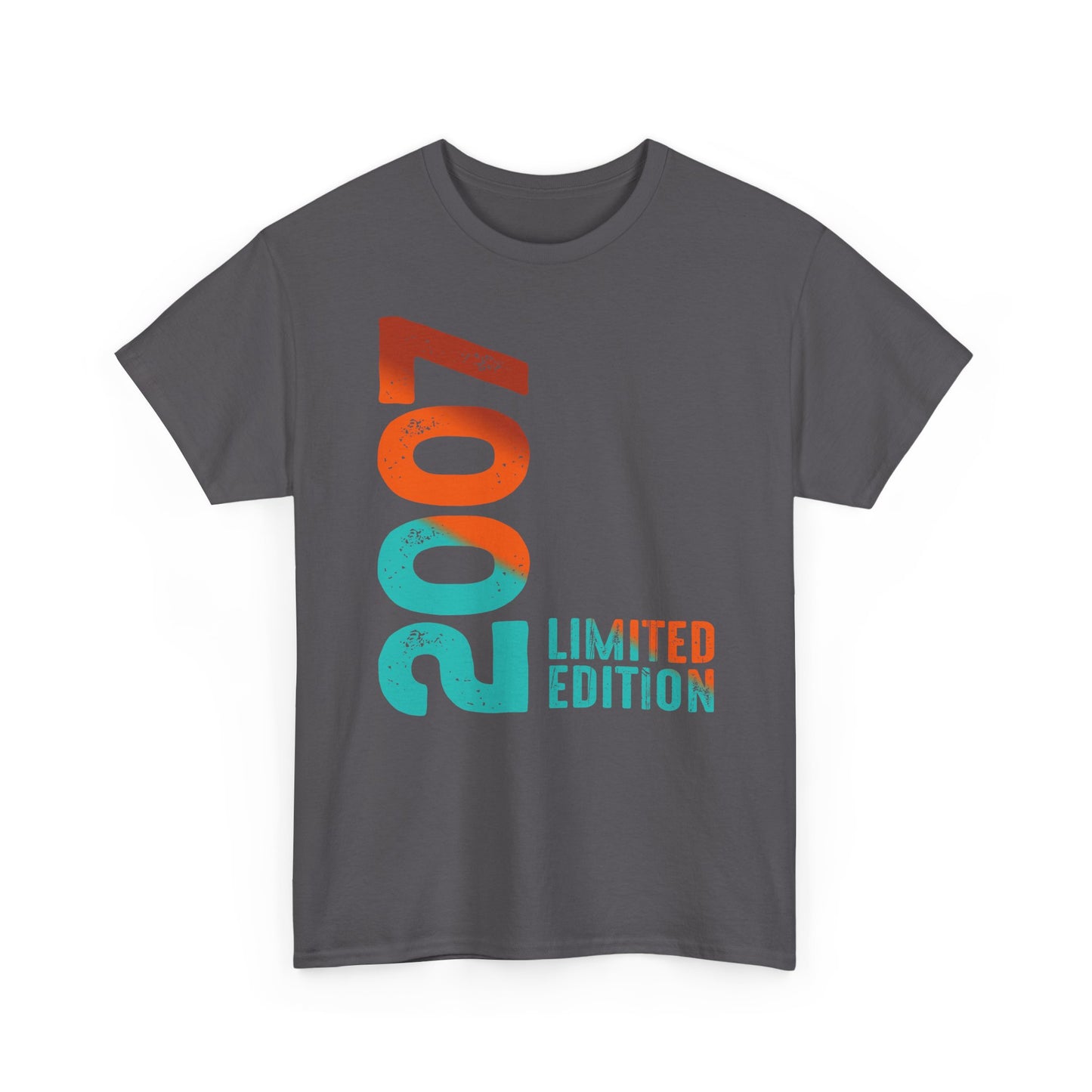 Limited Edition 2007 Geburtstag Orange-Blau T-Shirt