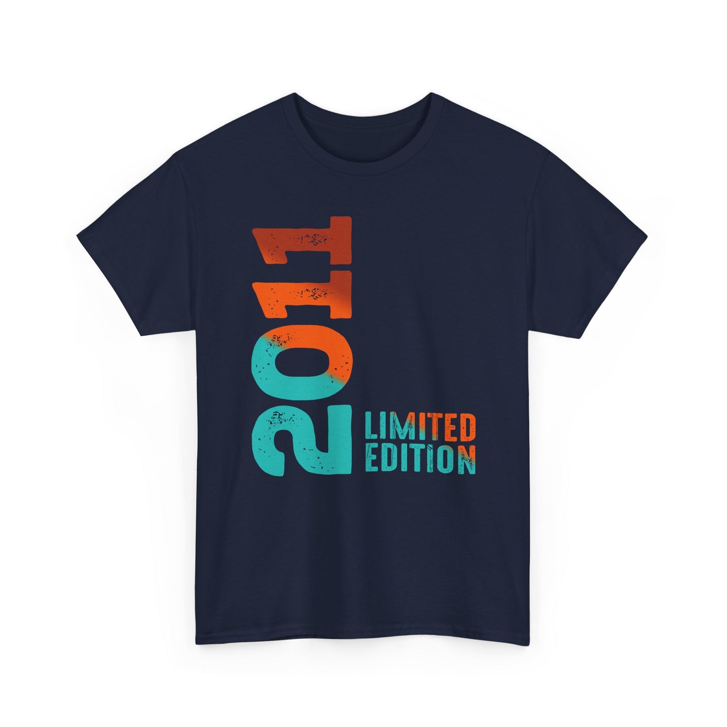 Limited Edition 2011 Geburtstag Orange-Blau T-Shirt