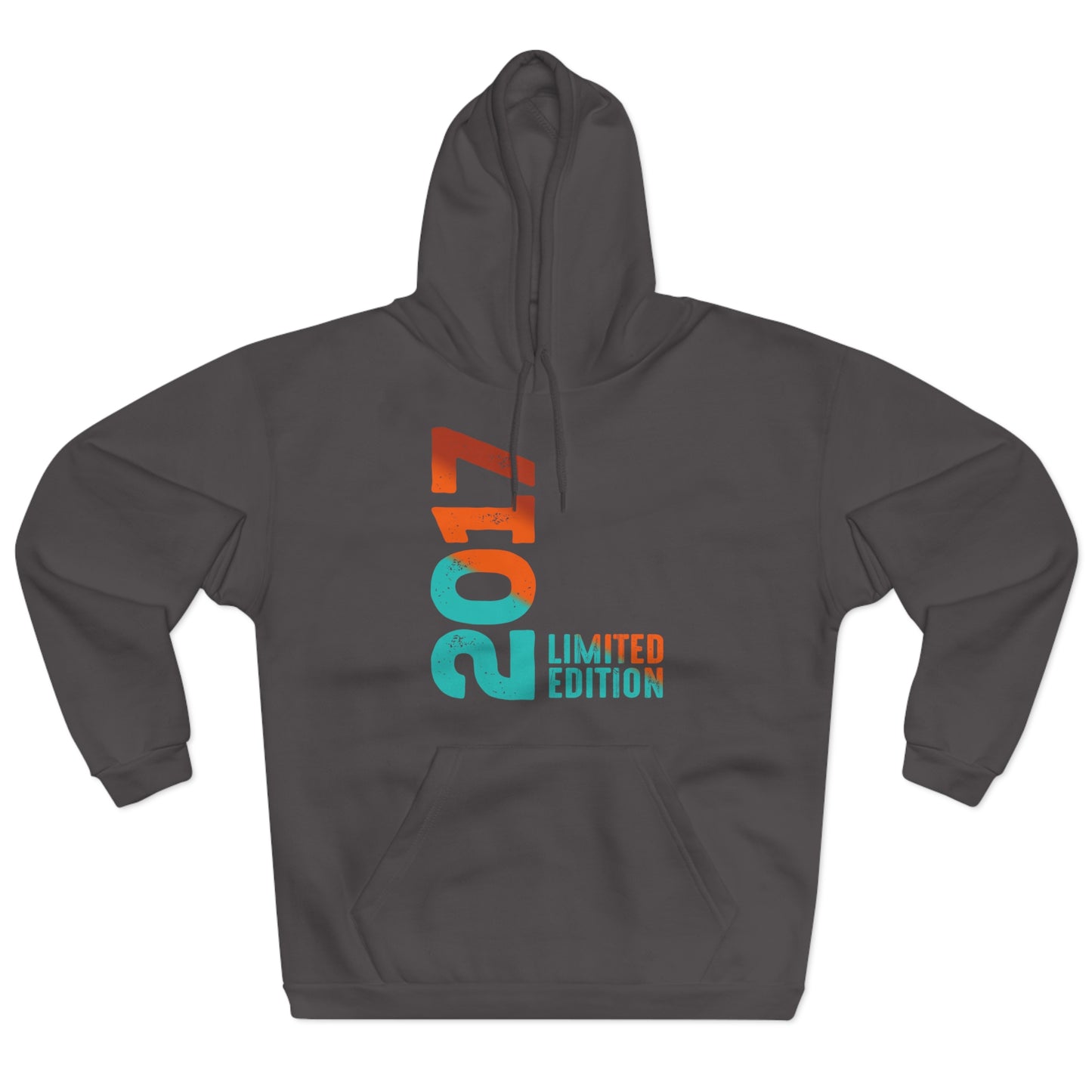Limited Edition 2017 Geburtstag Orange-Blau Pullover Hoodie