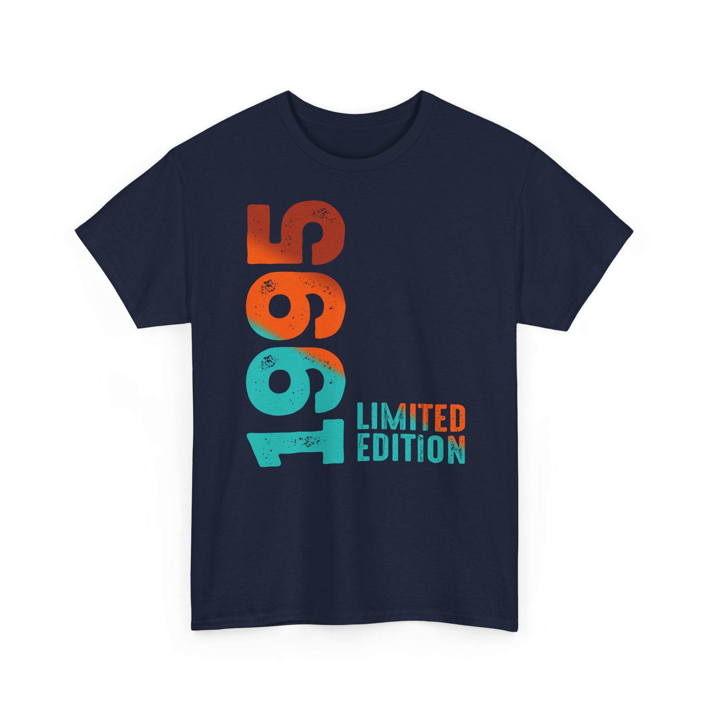 Limited Edition 1995 Geburtstag Orange-Blau T-Shirt