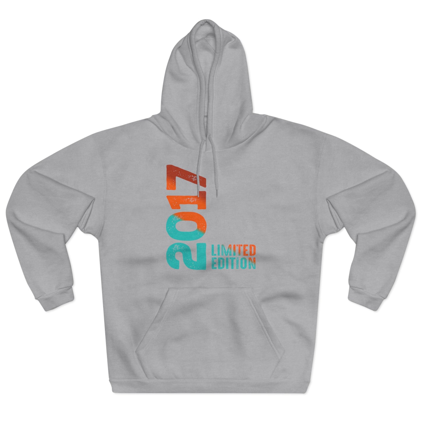 Limited Edition 2017 Geburtstag Orange-Blau Pullover Hoodie