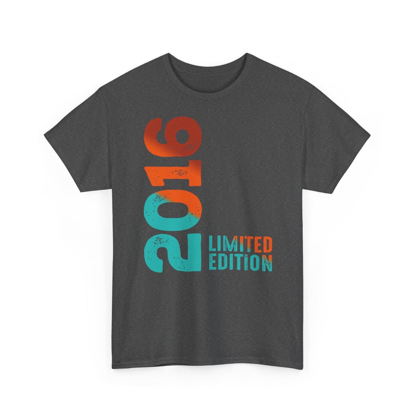 Limited Edition 2016 Geburtstag Orange-Blau T-Shirt