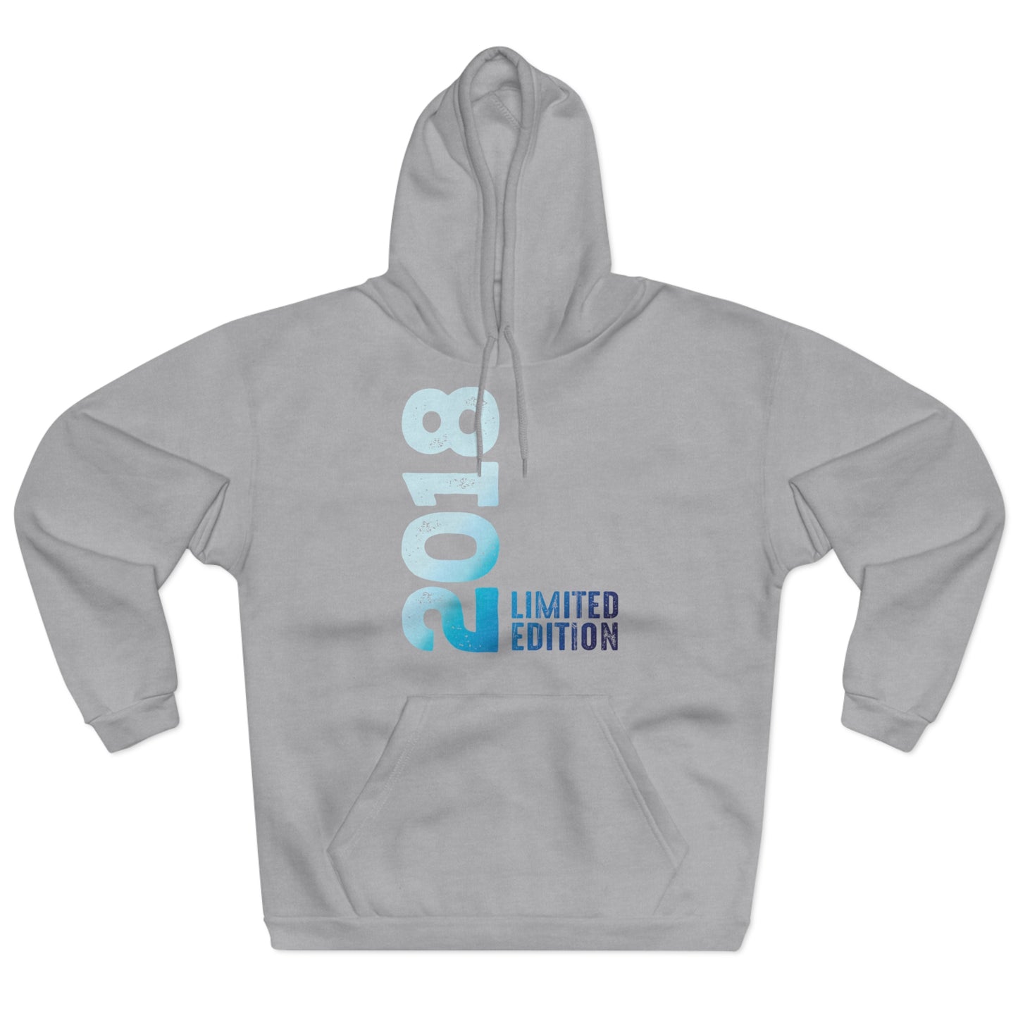 Limited Edition 2018 Geburtstag Hellblau Pullover Hoodie