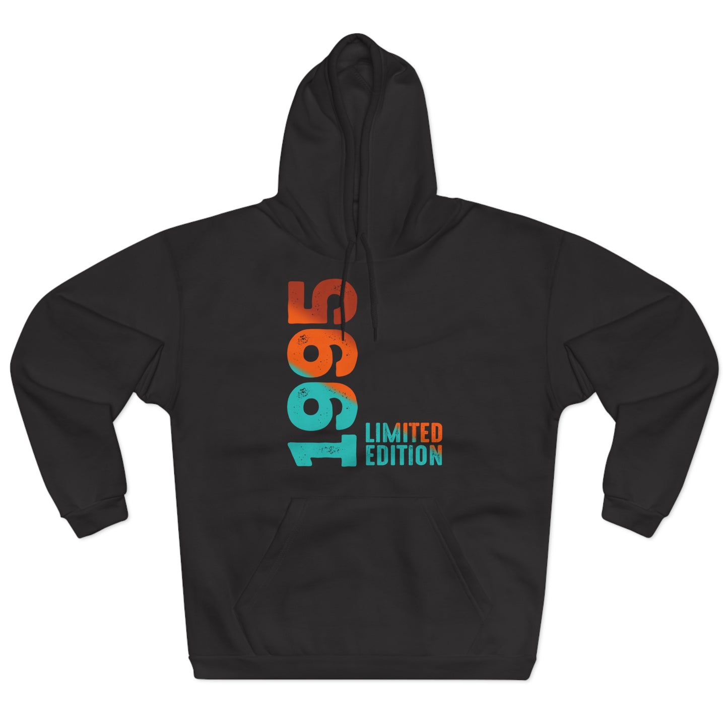 Limited Edition 1995 Geburtstag Orange-Blau Pullover Hoodie