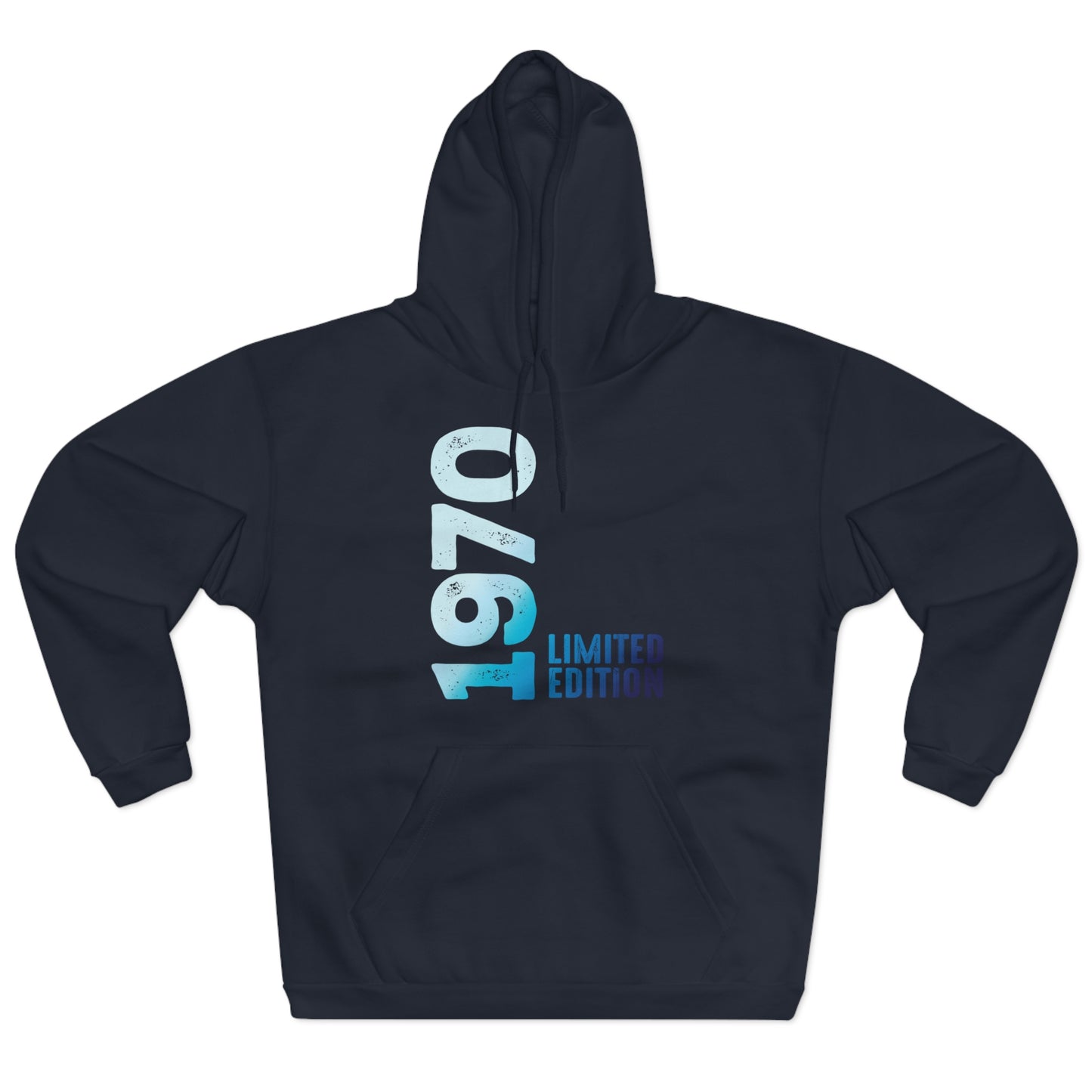 Limited Edition 1970 Geburtstag Hellblau Pullover Hoodie