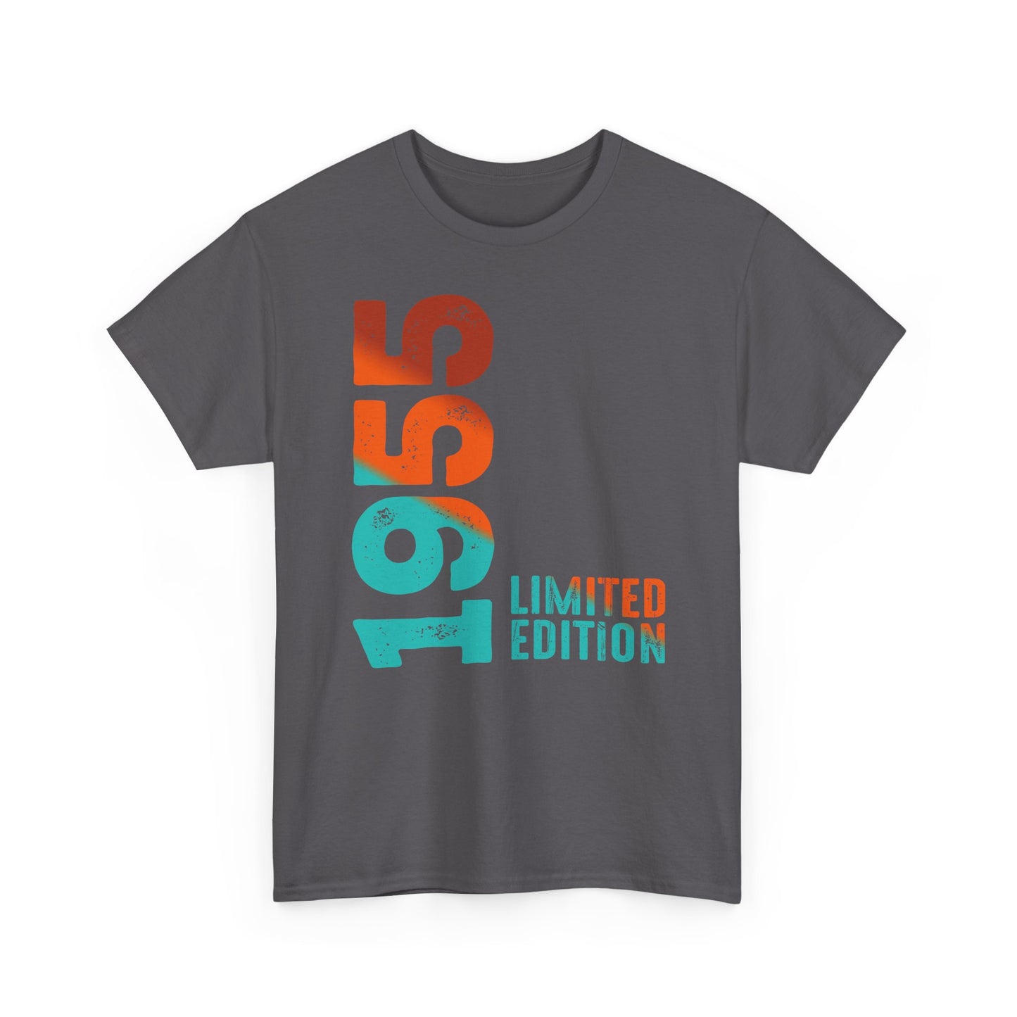 Limited Edition 1955 Geburtstag Orange-Blau T-Shirt