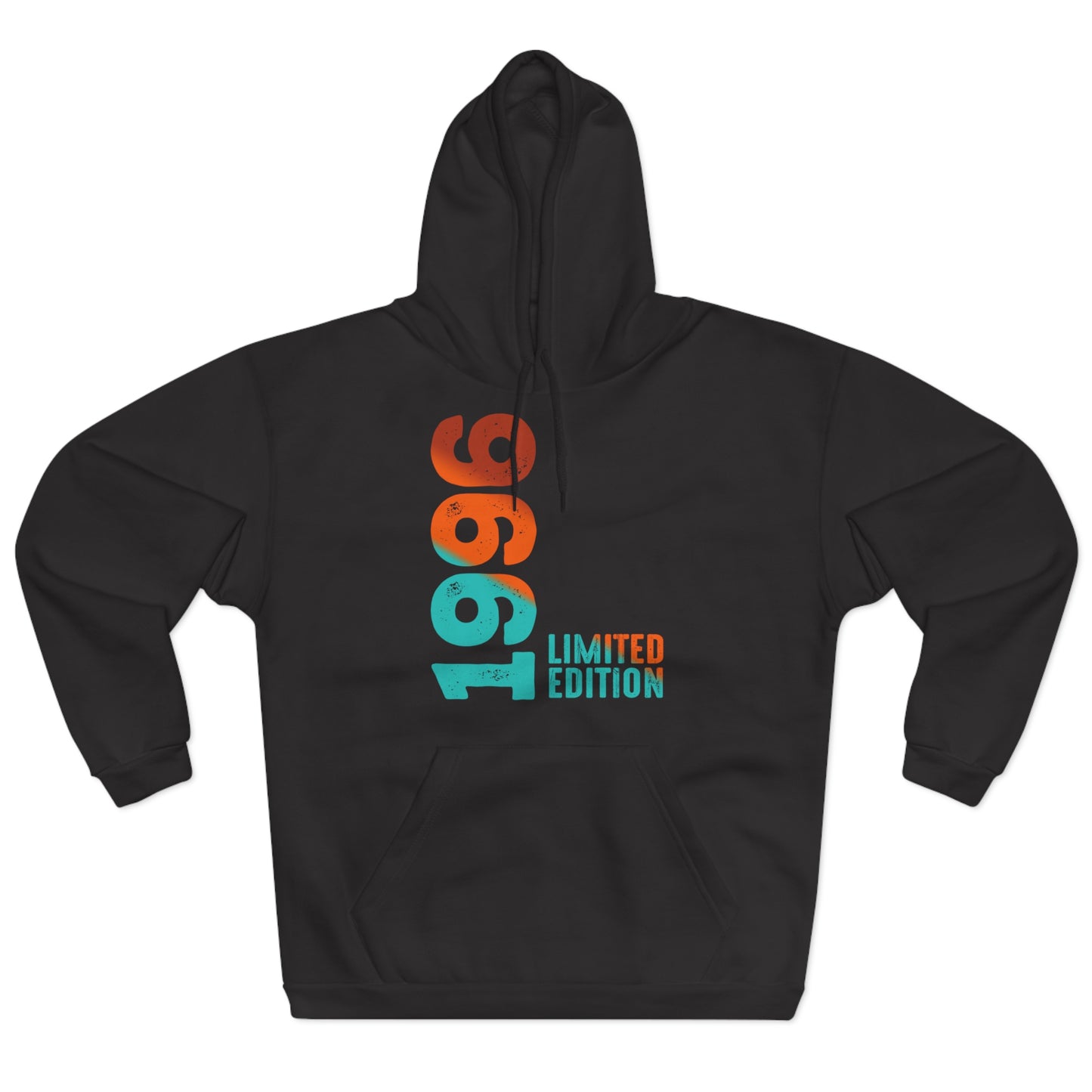 Limited Edition 1996 Geburtstag Orange-Blau Pullover Hoodie
