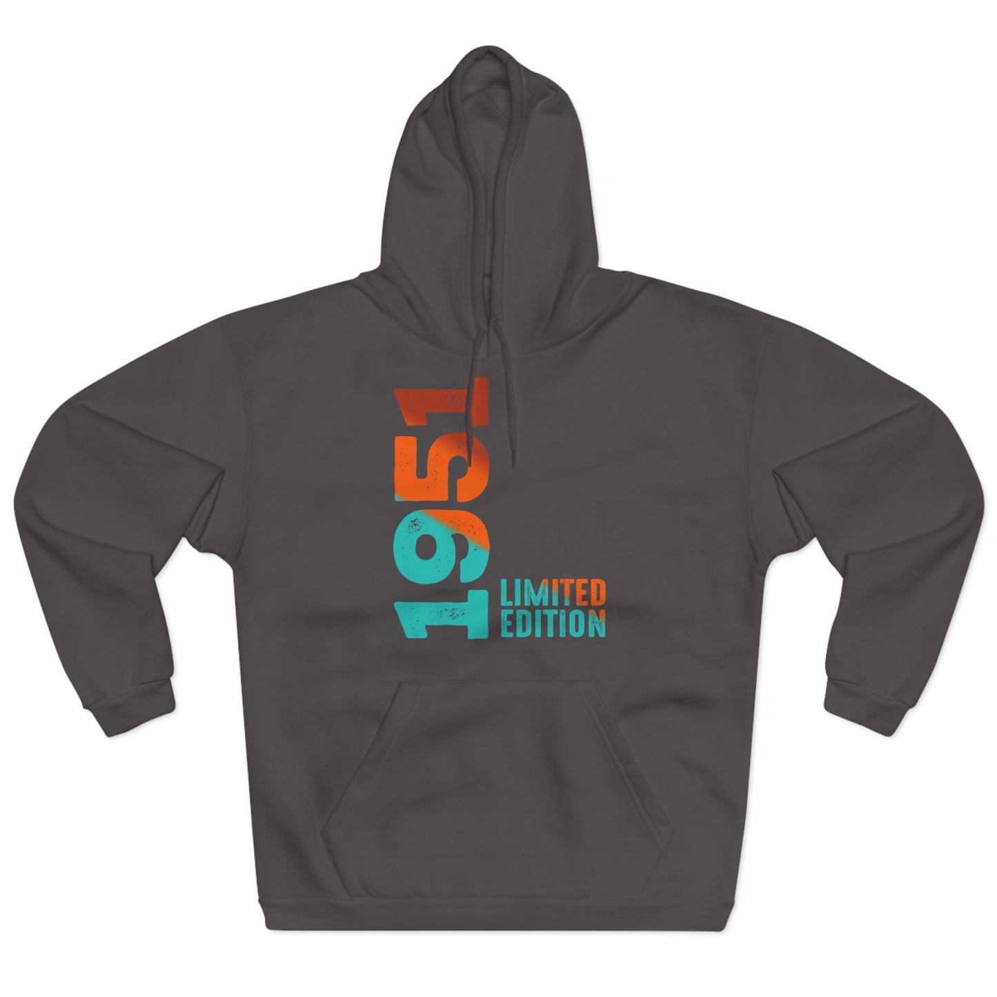 Limited Edition 1951 Geburtstag Orange-Blau Pullover Hoodie