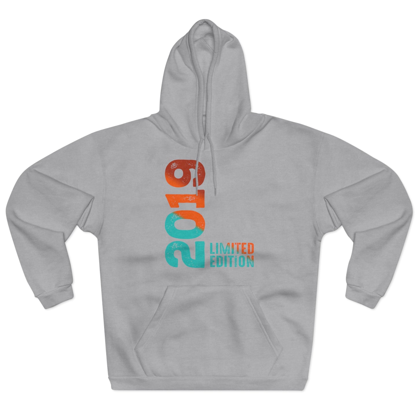 Limited Edition 2019 Geburtstag Orange-Blau Pullover Hoodie