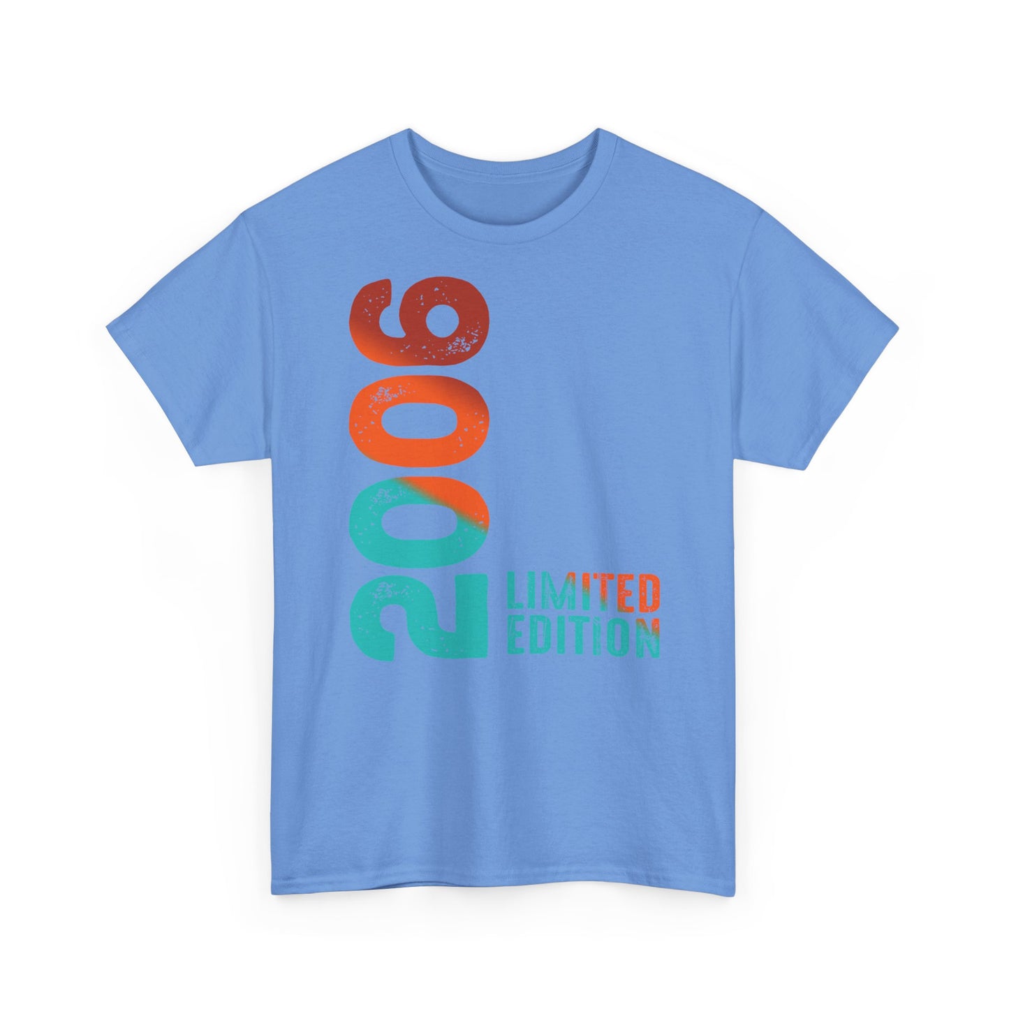 Limited Edition 2006 Geburtstag Orange-Blau T-Shirt