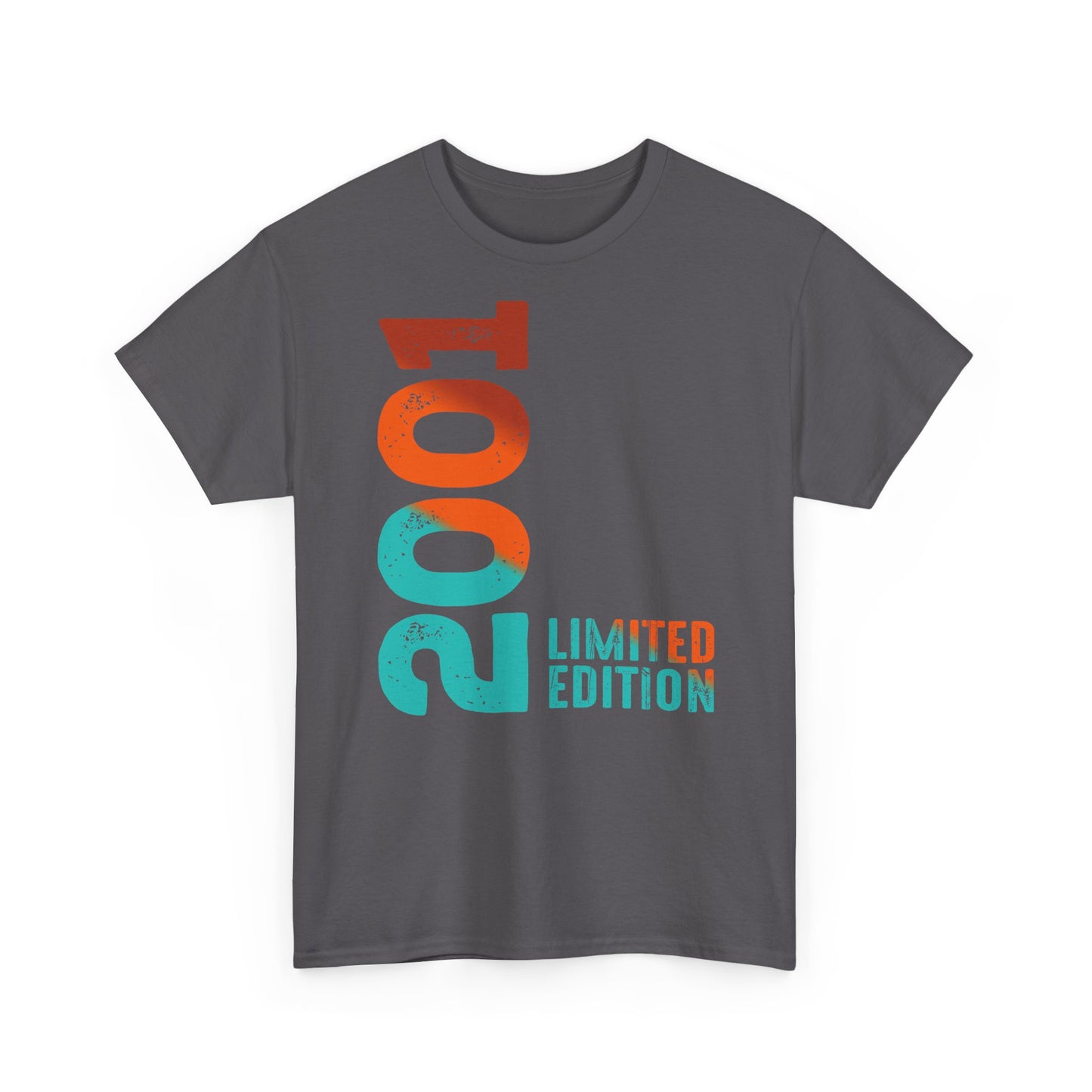 Limited Edition 2001 Geburtstag Orange-Blau T-Shirt