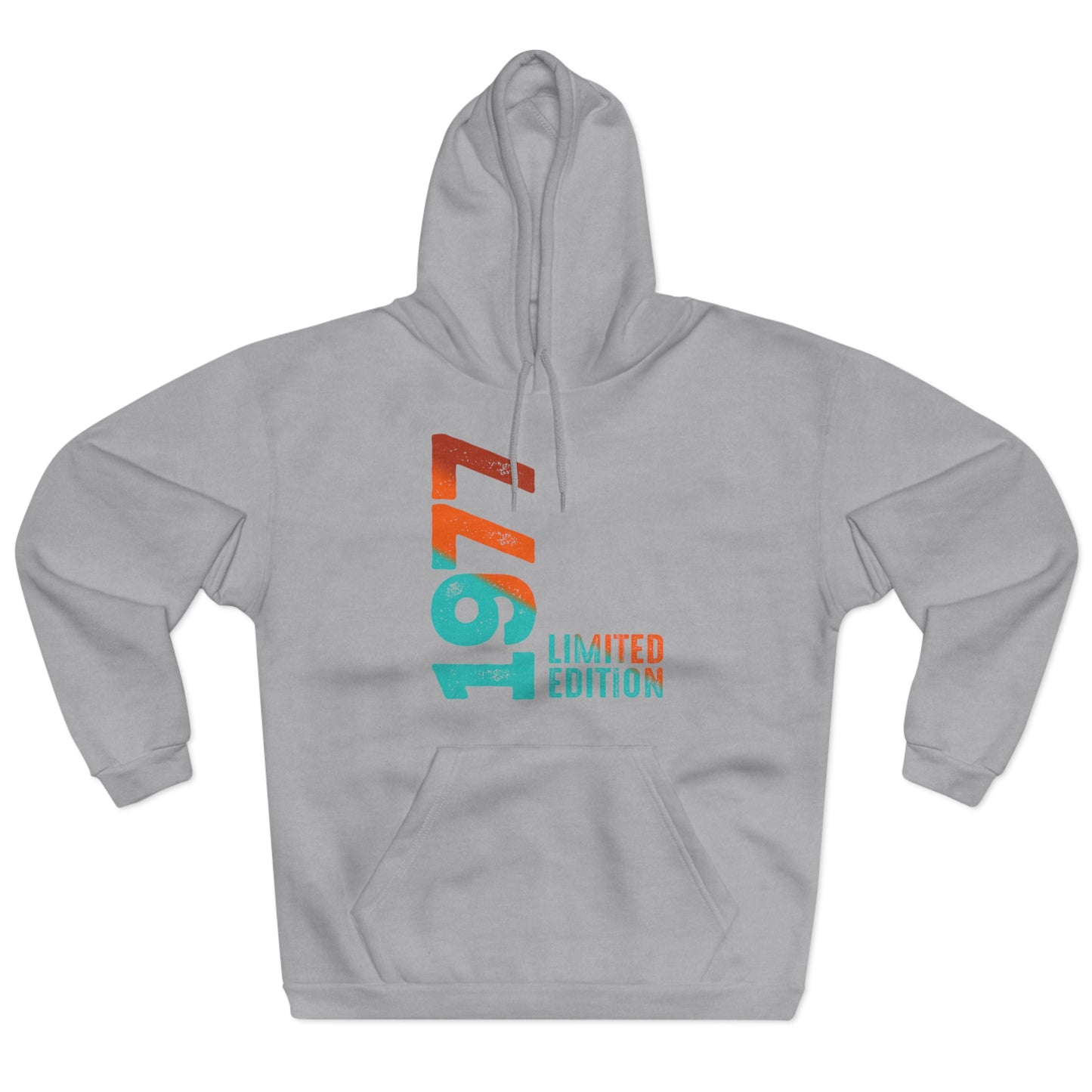 Limited Edition 1977 Geburtstag Orange-Blau Pullover Hoodie
