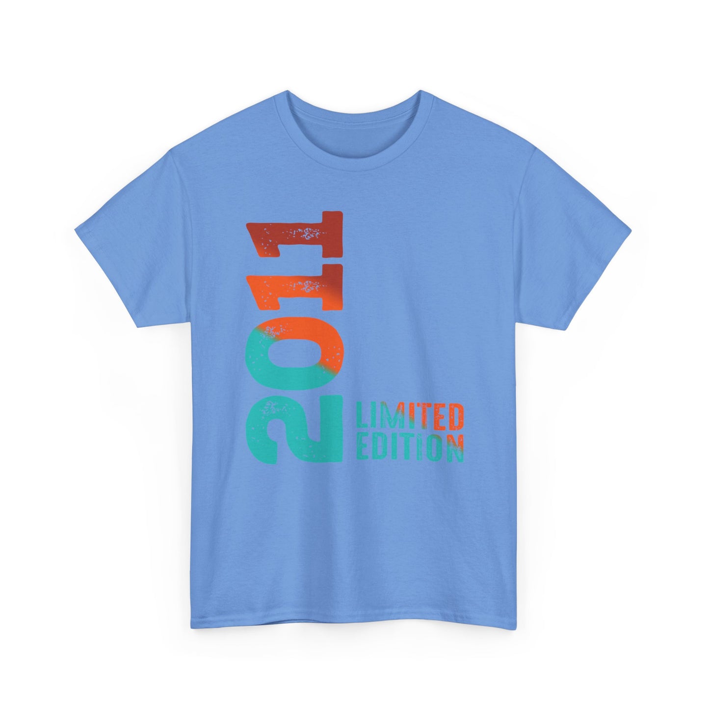 Limited Edition 2011 Geburtstag Orange-Blau T-Shirt