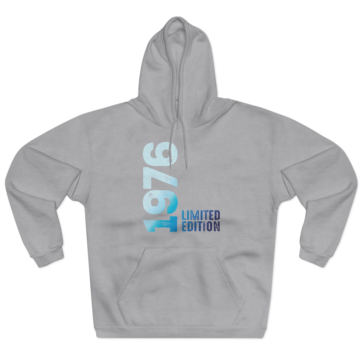 Limited Edition 1976 Geburtstag Hellblau Pullover Hoodie