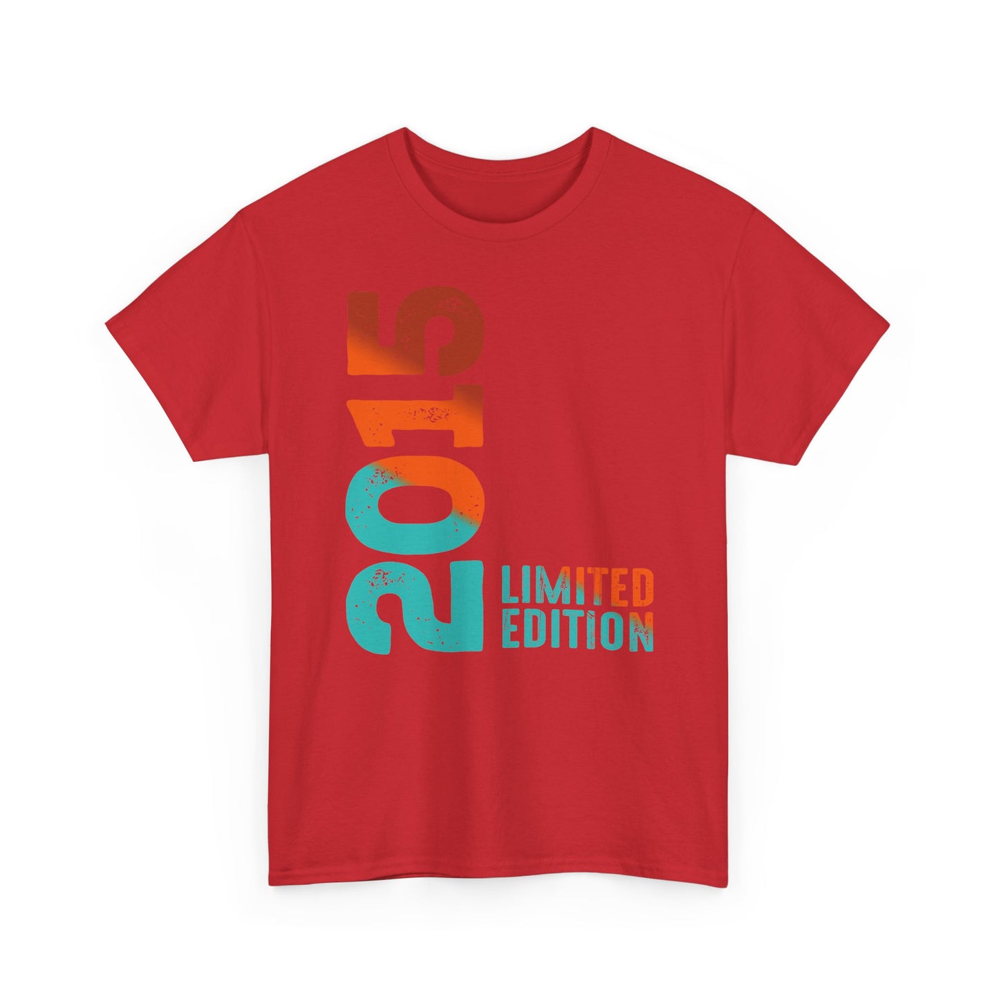 Limited Edition 2015 Geburtstag Orange-Blau T-Shirt