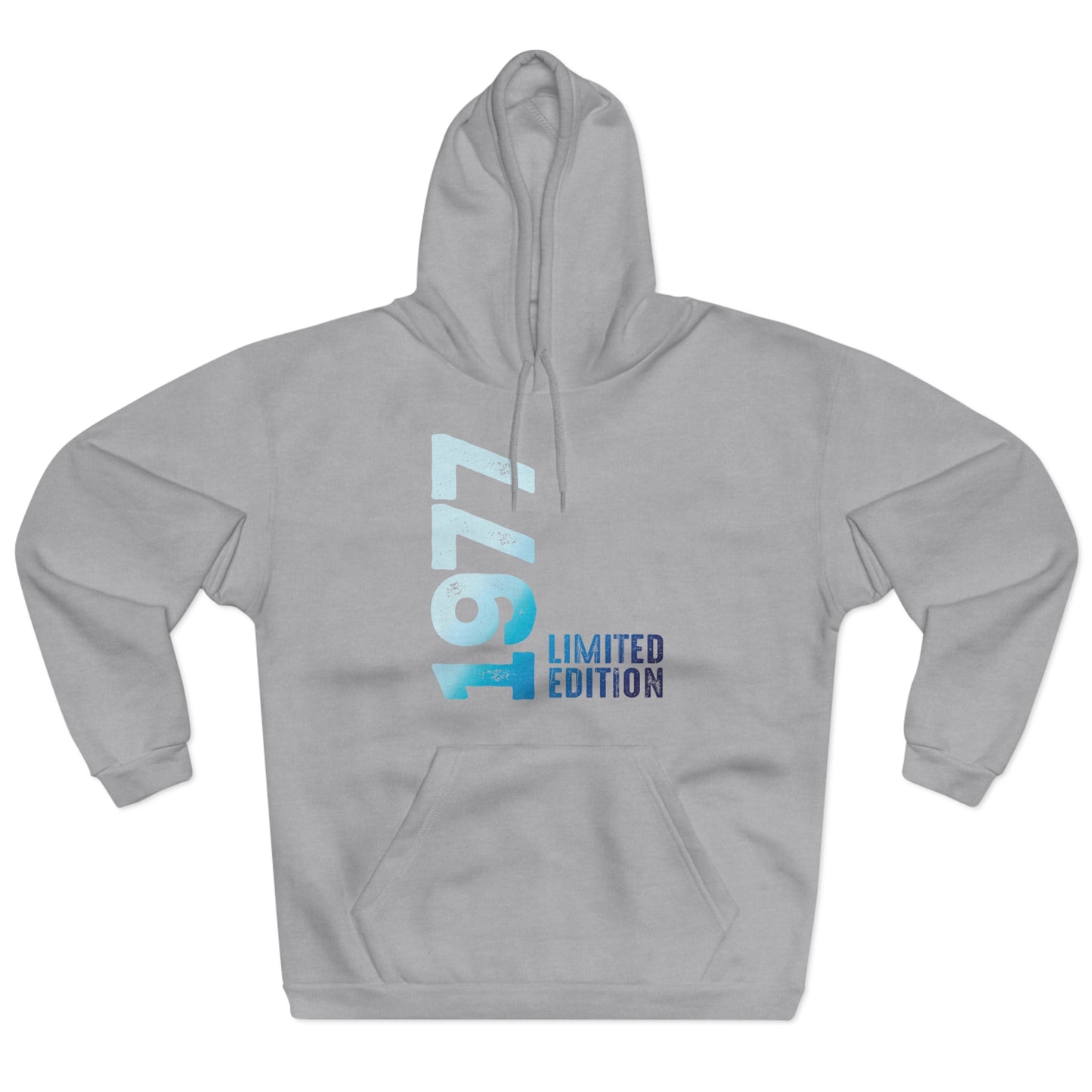 Limited Edition 1977 Geburtstag Hellblau Pullover Hoodie