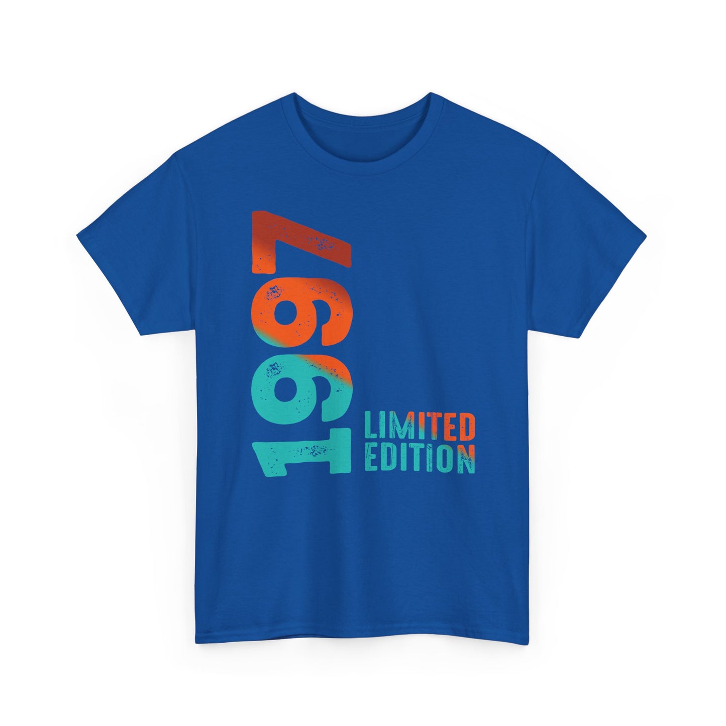 Limited Edition 1997 Geburtstag Orange-Blau T-Shirt