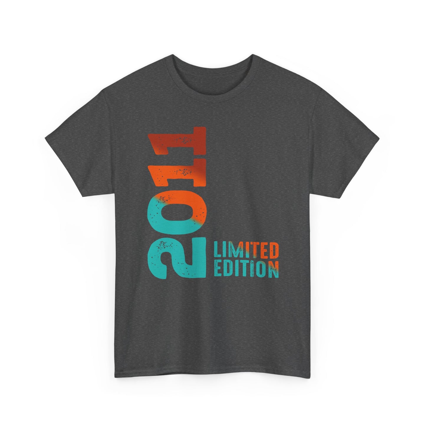 Limited Edition 2011 Geburtstag Orange-Blau T-Shirt