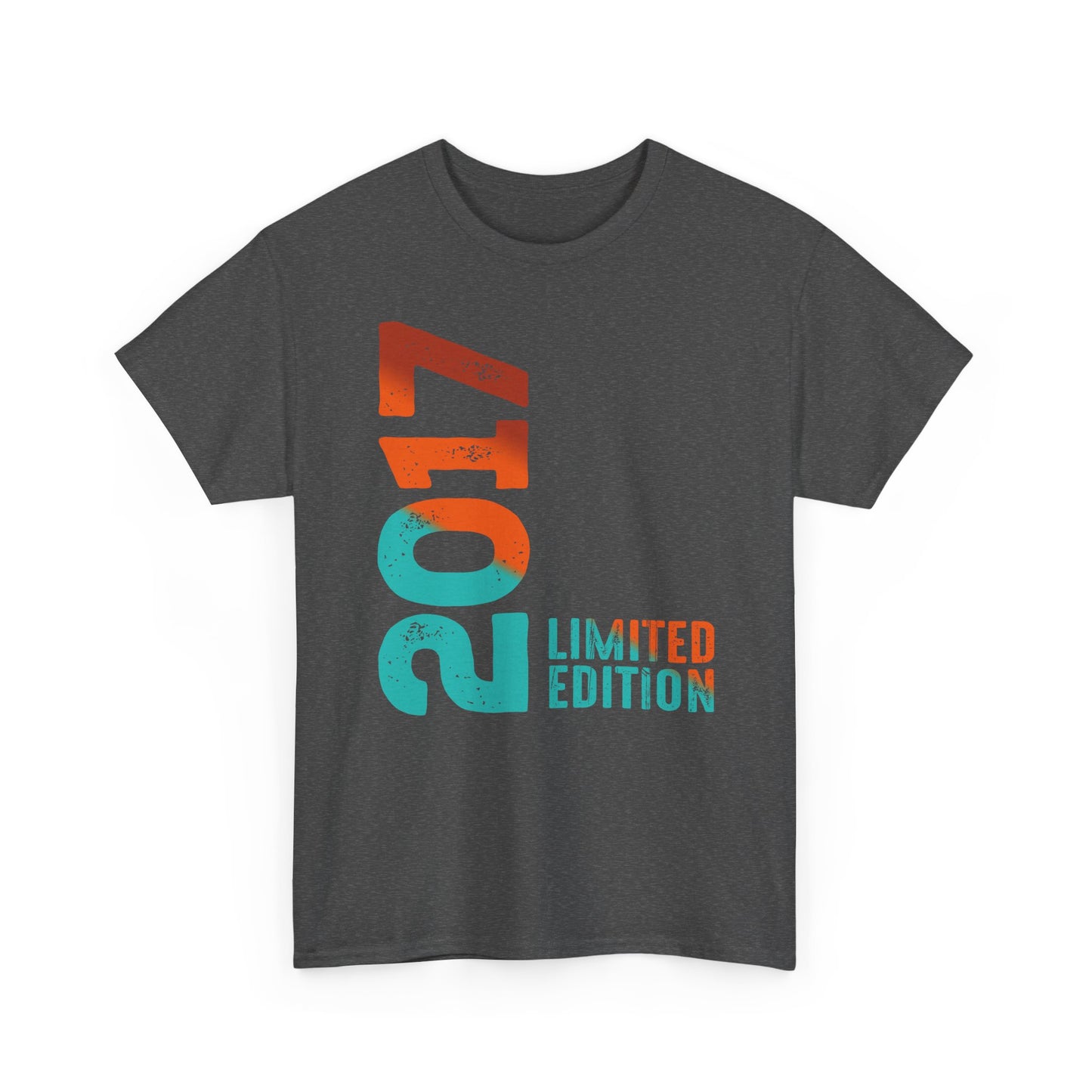 Limited Edition 2017 Geburtstag Orange-Blau T-Shirt