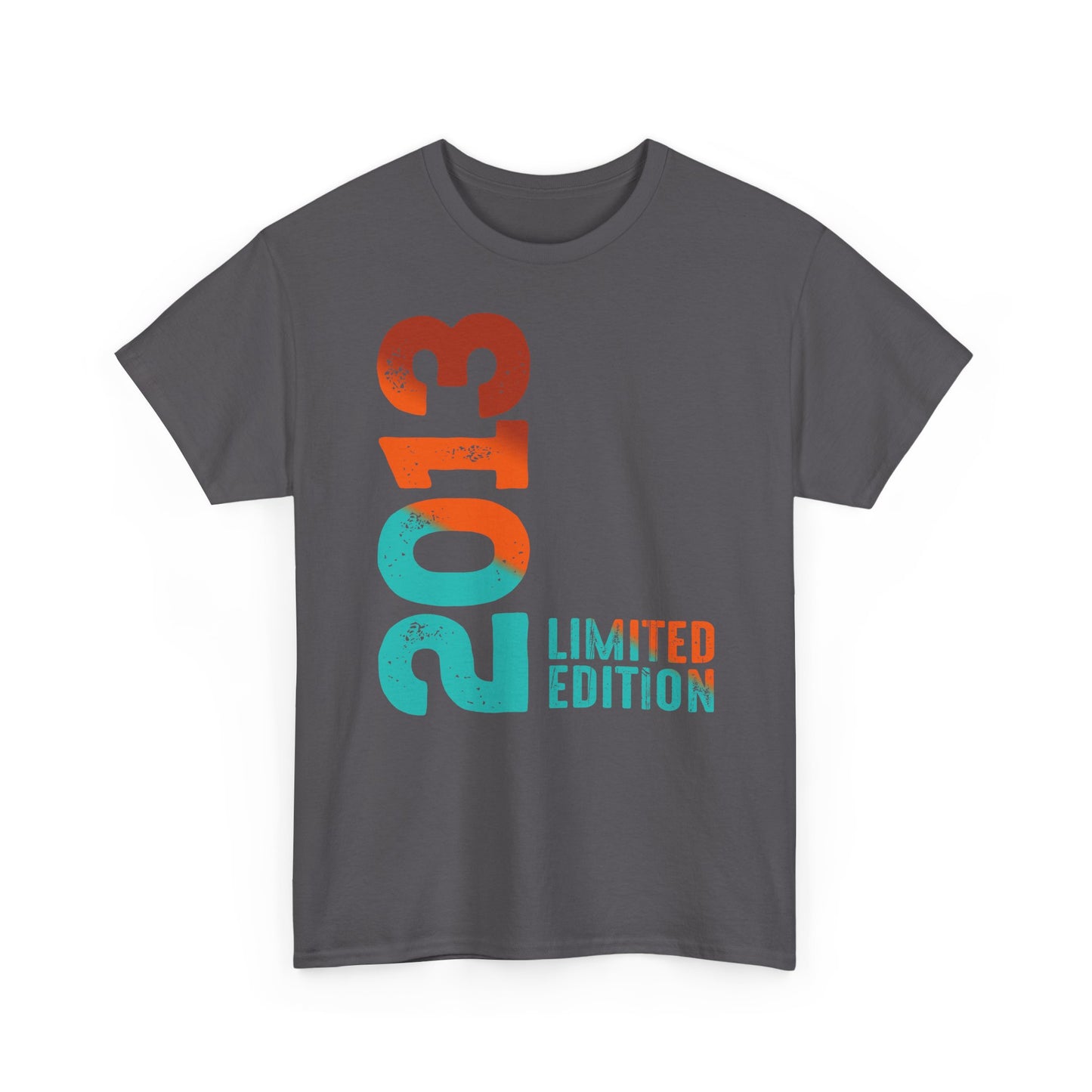 Limited Edition 2013 Geburtstag Orange-Blau T-Shirt