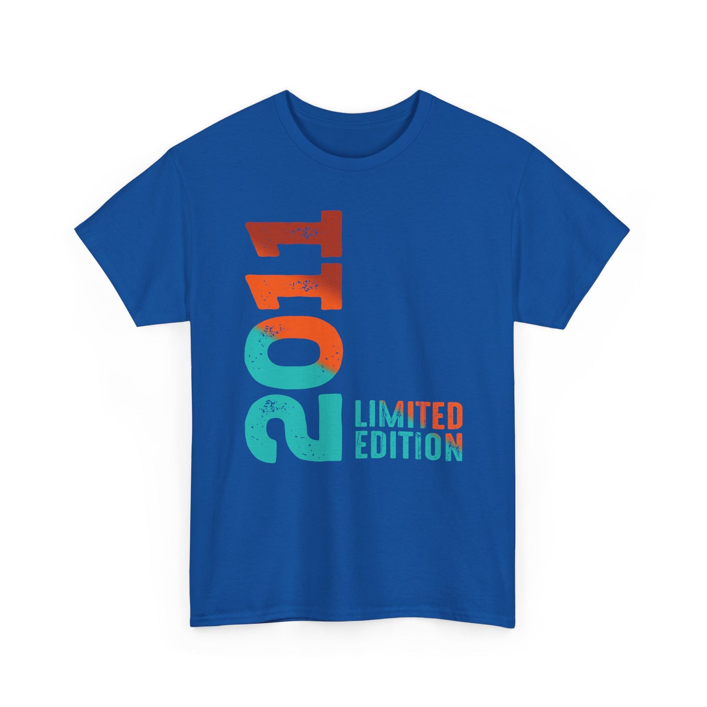 Limited Edition 2011 Geburtstag Orange-Blau T-Shirt
