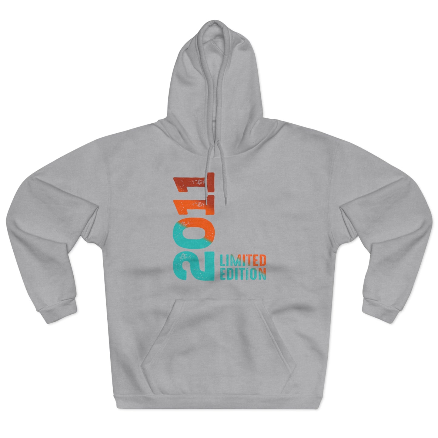 Limited Edition 2011 Geburtstag Orange-Blau Pullover Hoodie