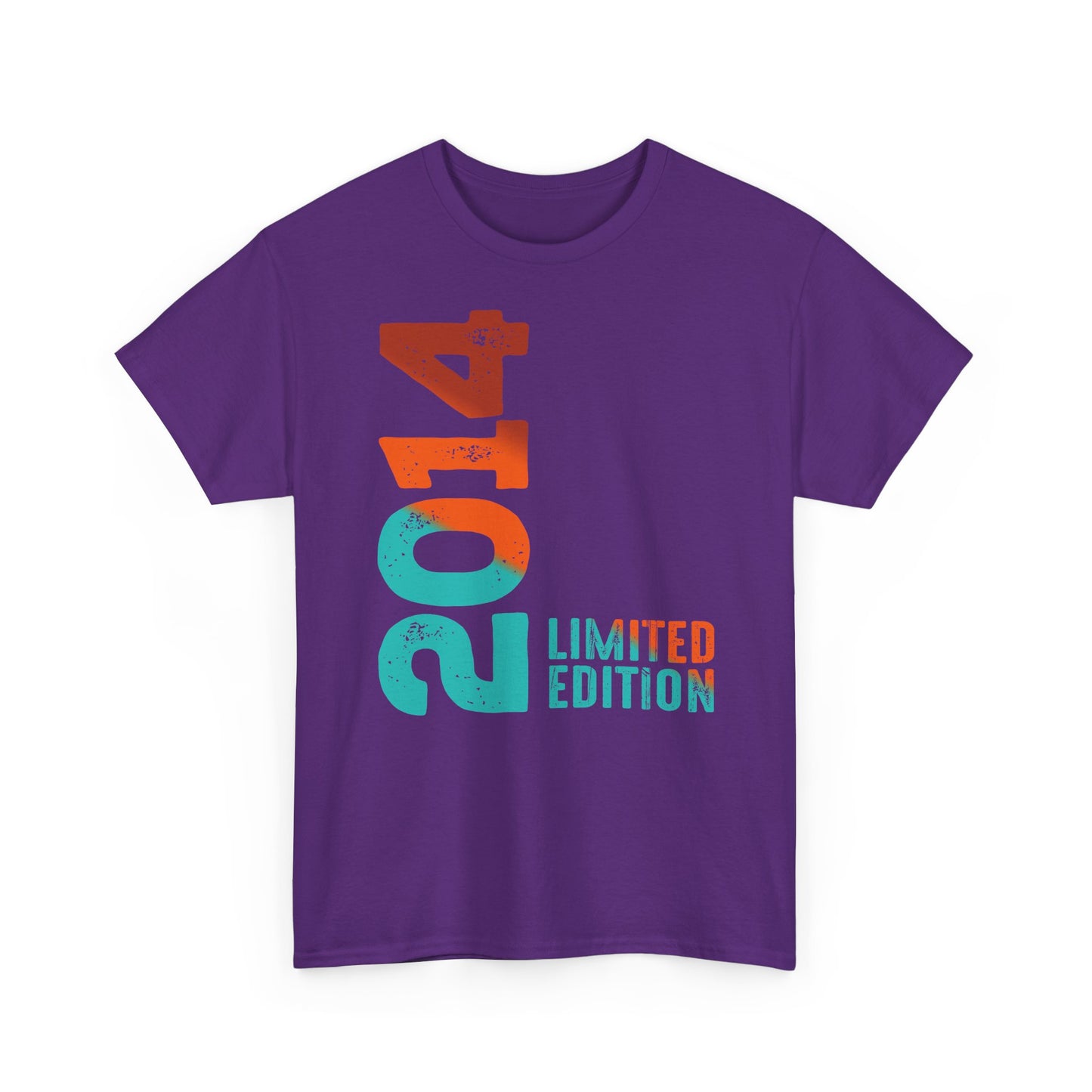 Limited Edition 2014 Geburtstag Orange-Blau T-Shirt