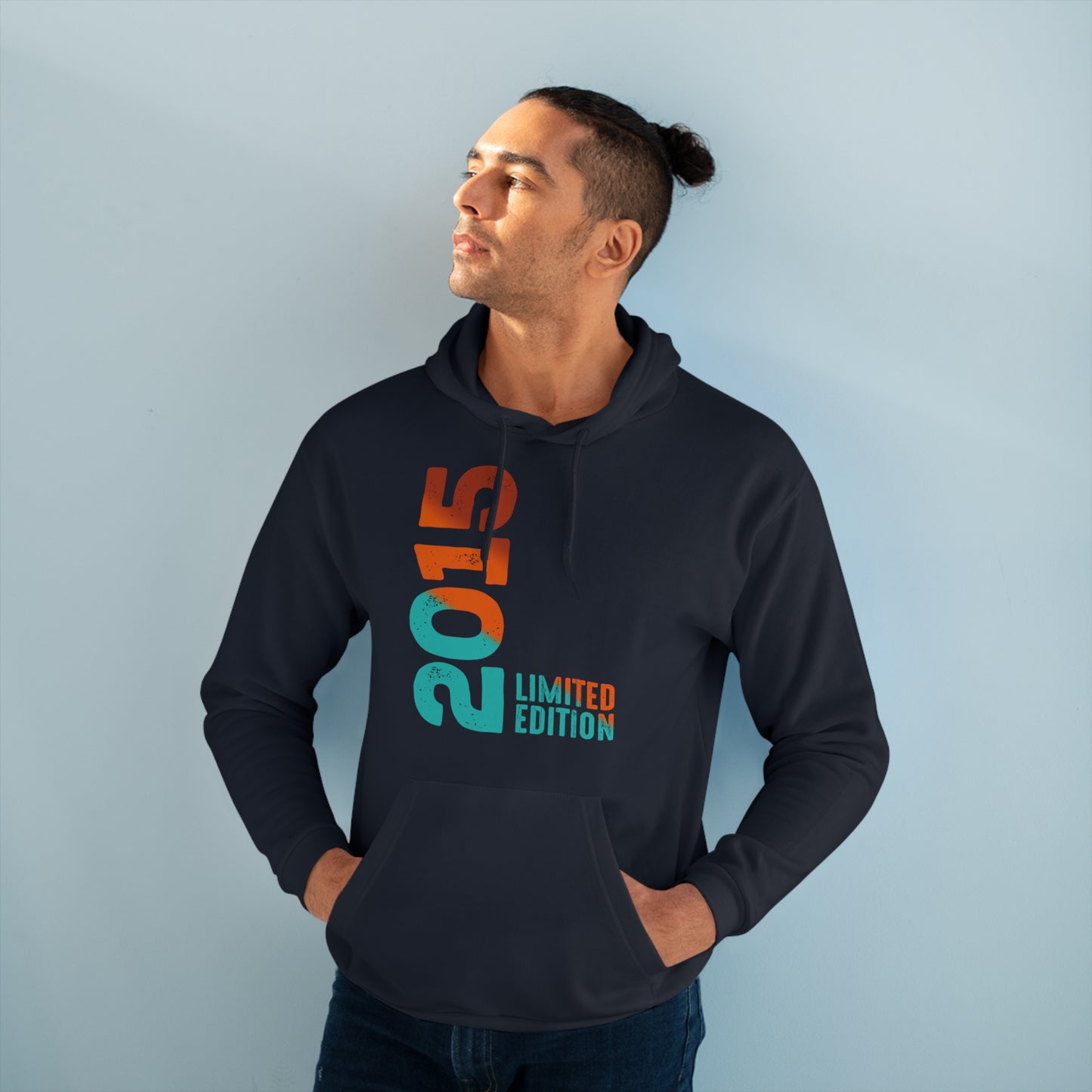 Limited Edition 2015 Geburtstag Orange-Blau Pullover Hoodie