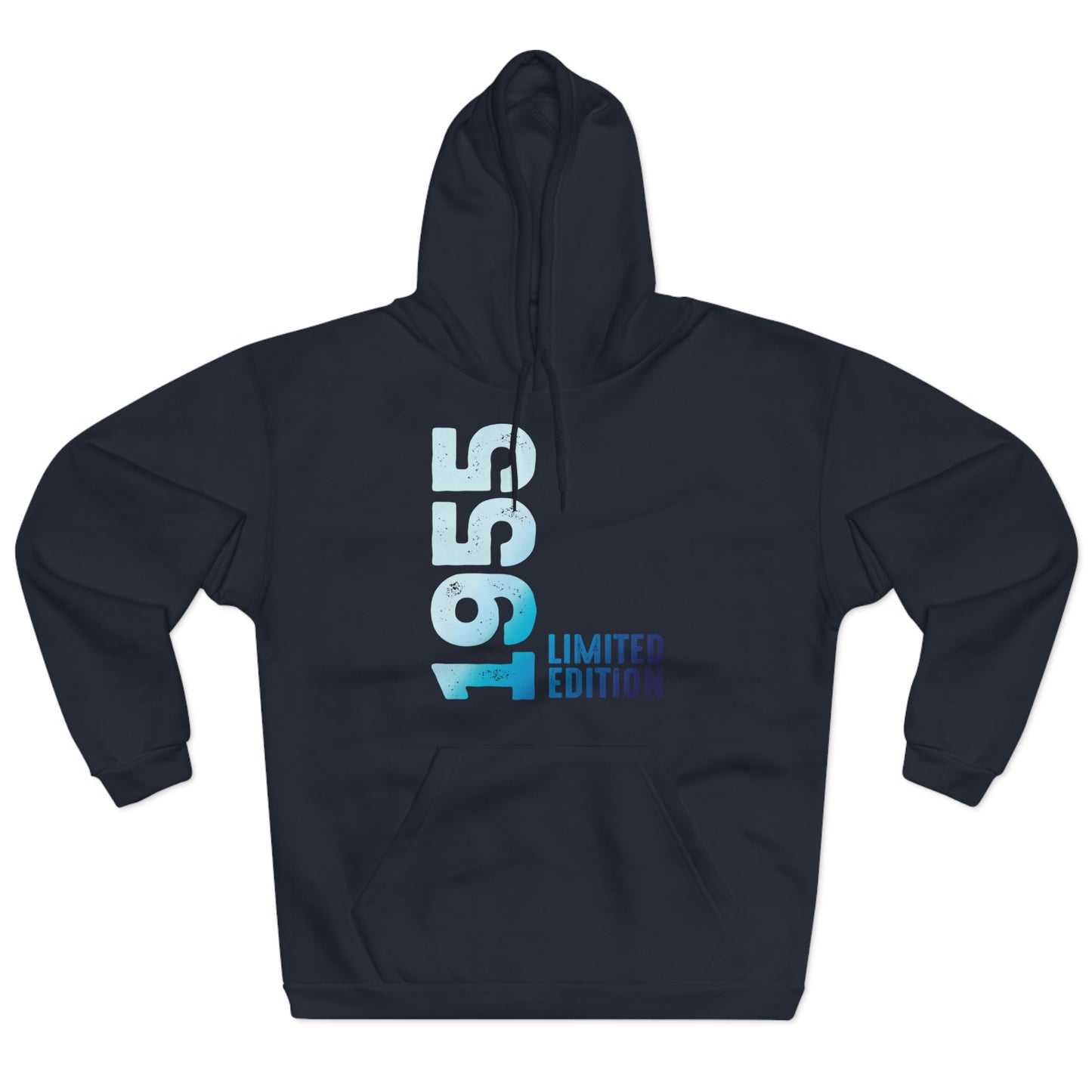 Limited Edition 1955 Geburtstag Hellblau Pullover Hoodie
