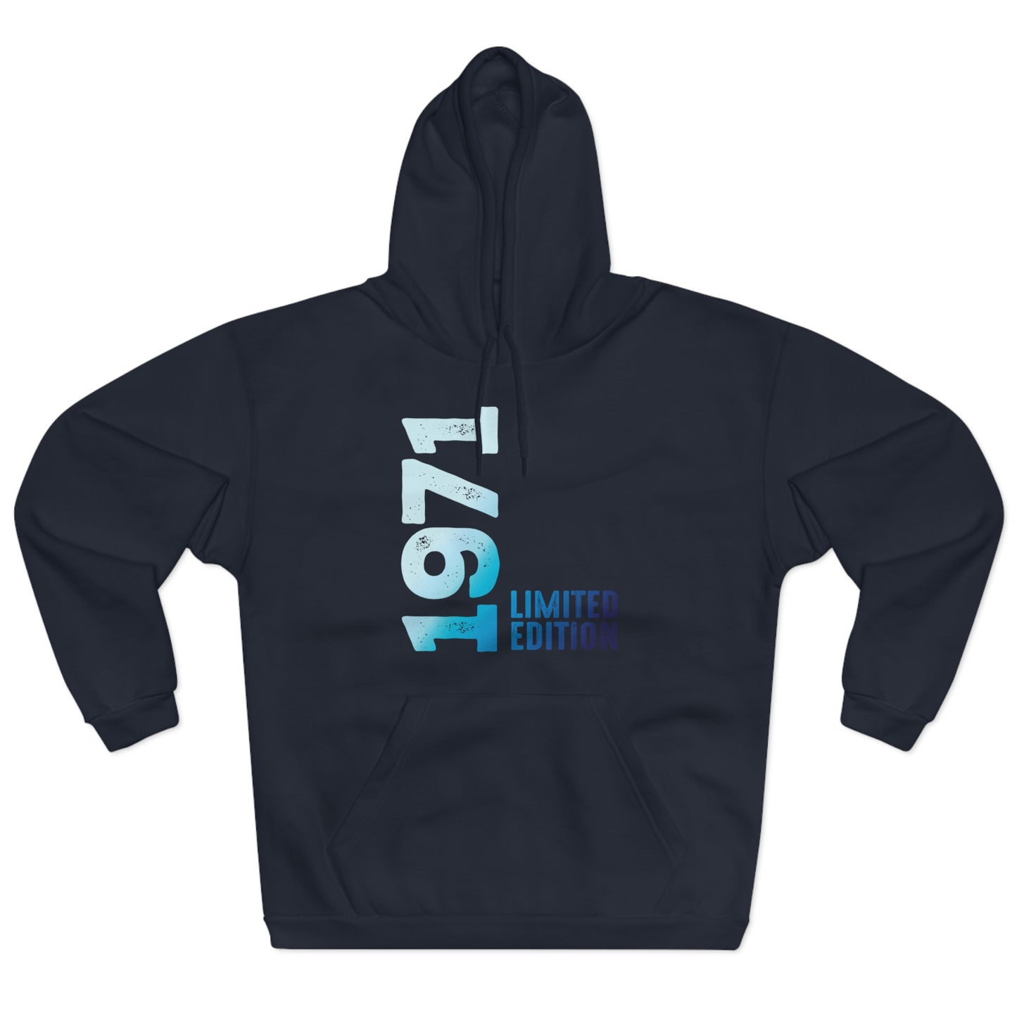 Limited Edition 1971 Geburtstag Hellblau Pullover Hoodie