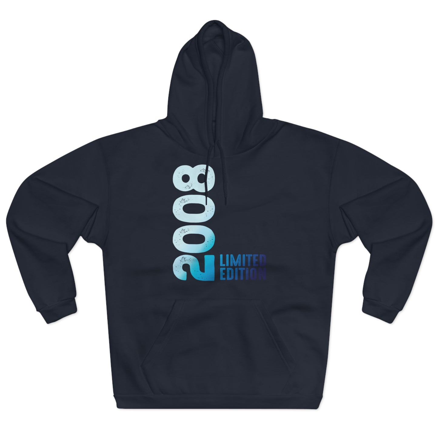 Limited Edition 2008 Geburtstag Hellblau Pullover Hoodie