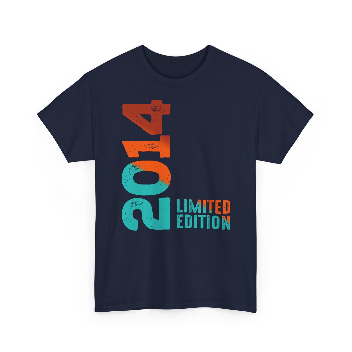 Limited Edition 2014 Geburtstag Orange-Blau T-Shirt