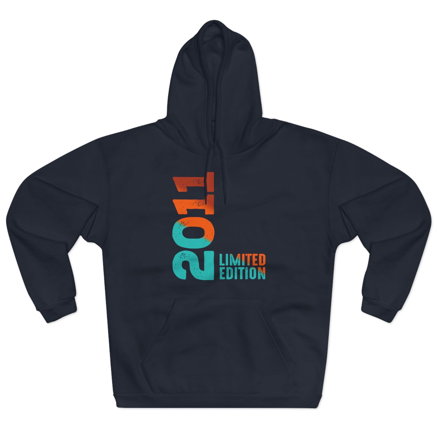 Limited Edition 2011 Geburtstag Orange-Blau Pullover Hoodie