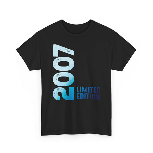 Limited Edition 2007 Geburtstag Hellblau T-Shirt