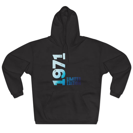 Limited Edition 1971 Geburtstag Hellblau Pullover Hoodie
