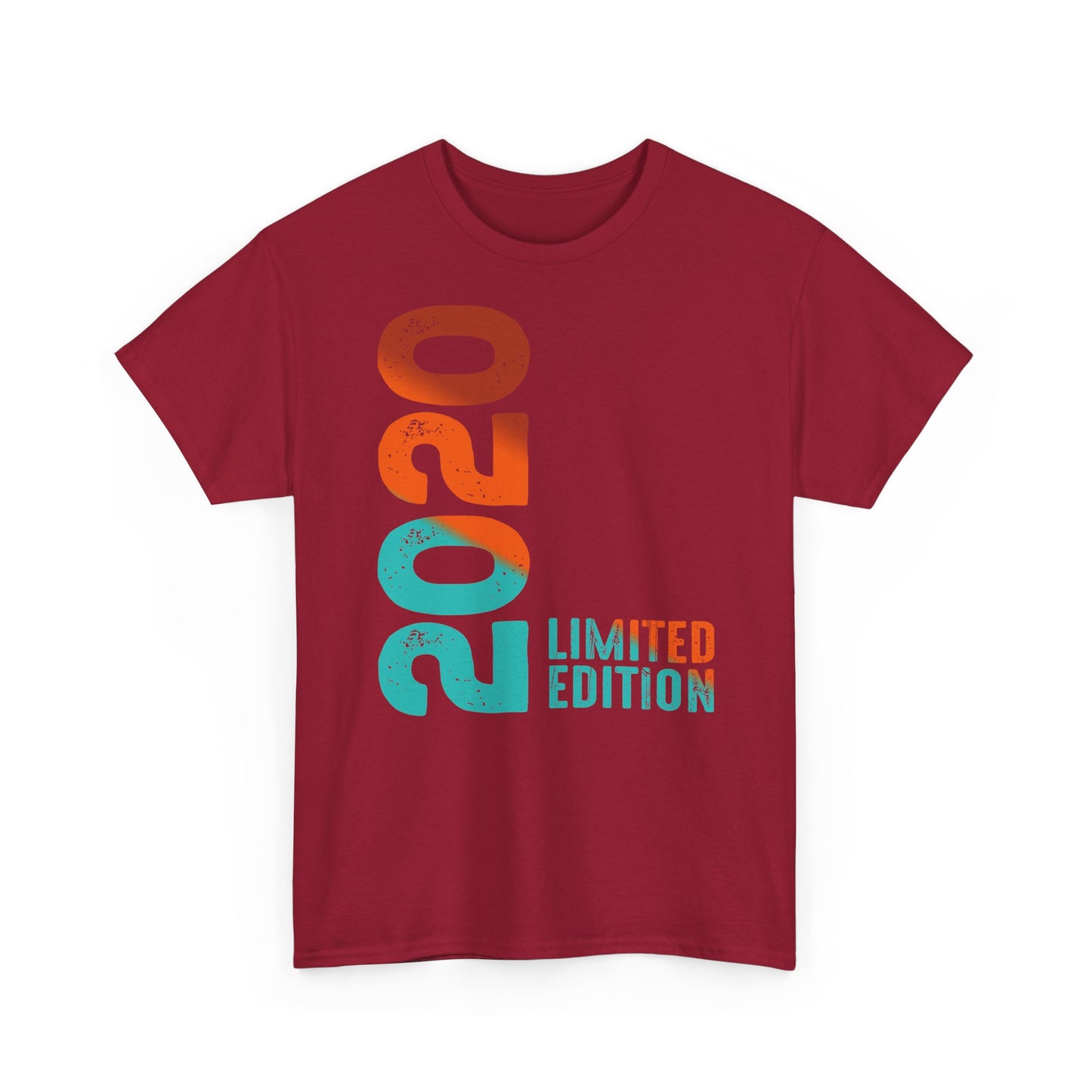 Limited Edition 2020 Geburtstag Orange-Blau T-Shirt