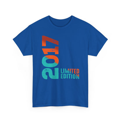 Limited Edition 2017 Geburtstag Orange-Blau T-Shirt