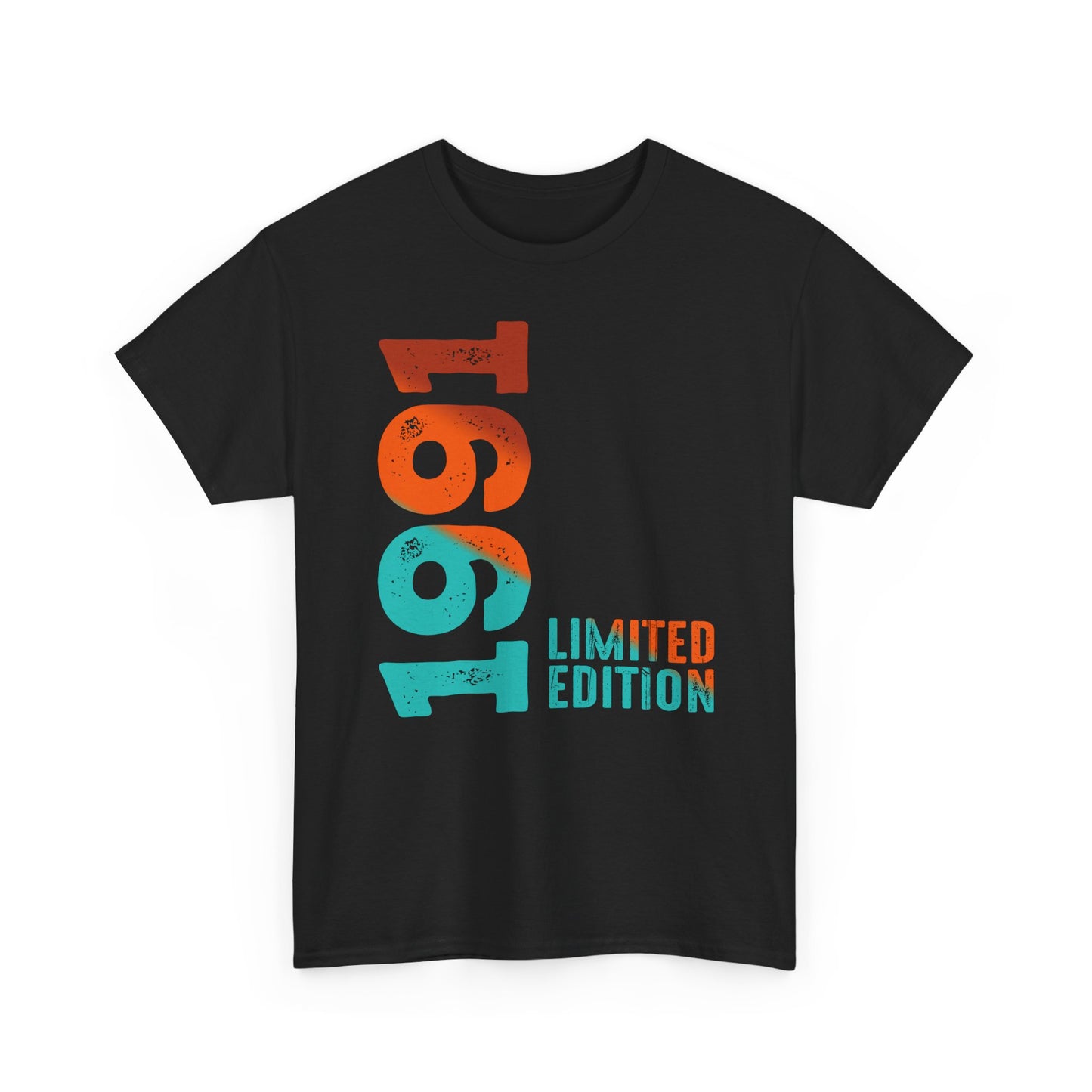 Limited Edition 1991 Geburtstag Orange-Blau T-Shirt