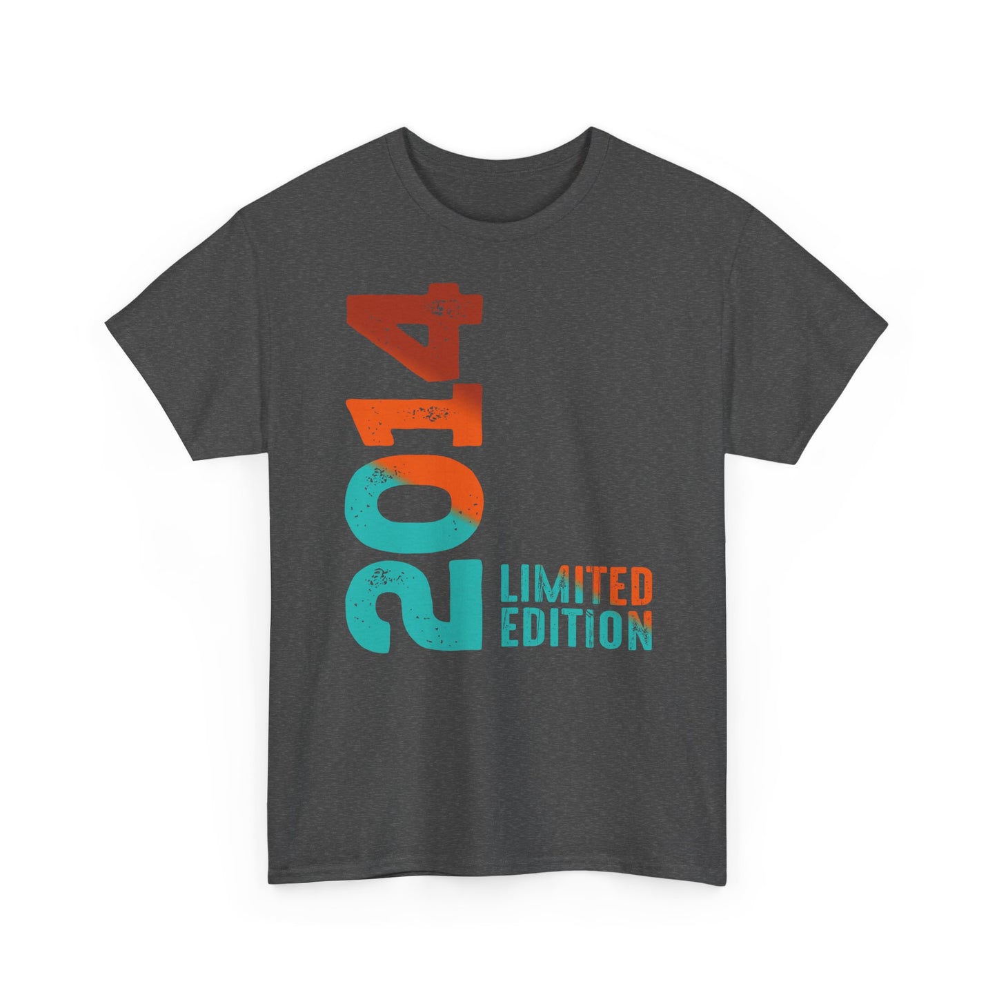 Limited Edition 2014 Geburtstag Orange-Blau T-Shirt