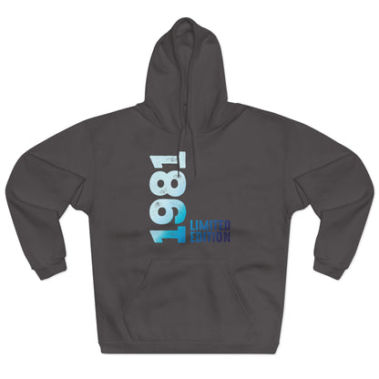 Limited Edition 1981 Geburtstag Hellblau Pullover Hoodie
