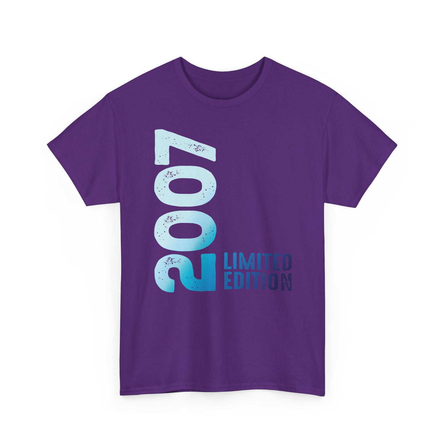 Limited Edition 2007 Geburtstag Hellblau T-Shirt
