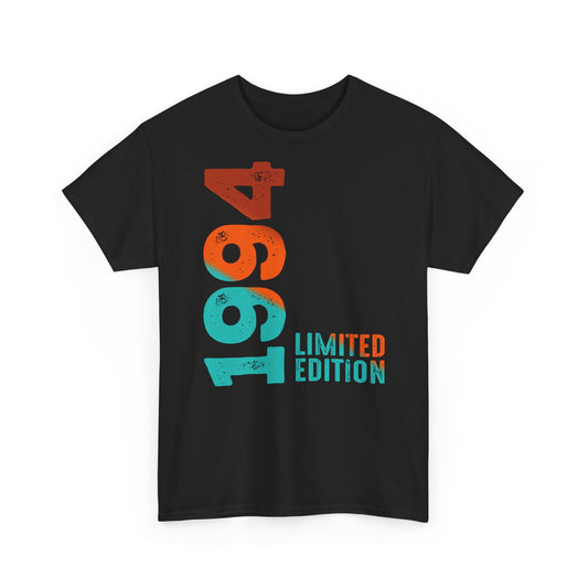 Limited Edition 1994 Geburtstag Orange-Blau T-Shirt