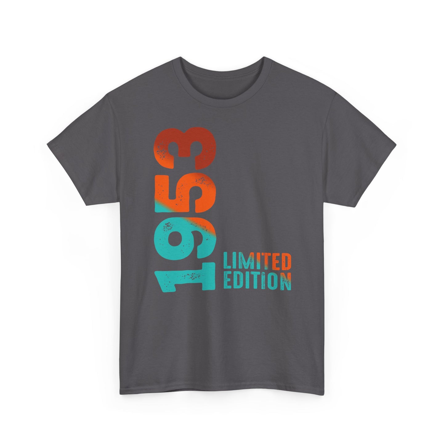 Limited Edition 1953 Geburtstag Orange-Blau T-Shirt