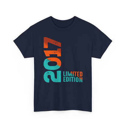 Limited Edition 2017 Geburtstag Orange-Blau T-Shirt