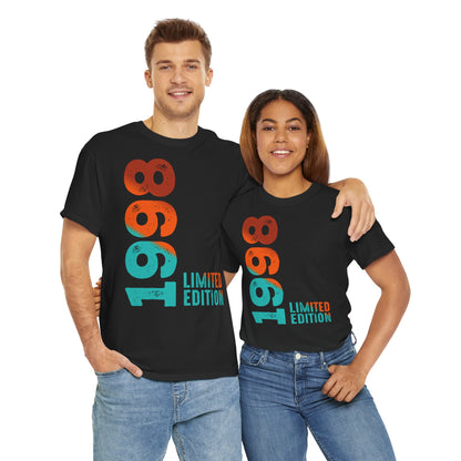 Limited Edition 1998 Geburtstag Orange-Blau T-Shirt