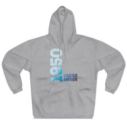 Limited Edition 1950 Geburtstag Hellblau Pullover Hoodie