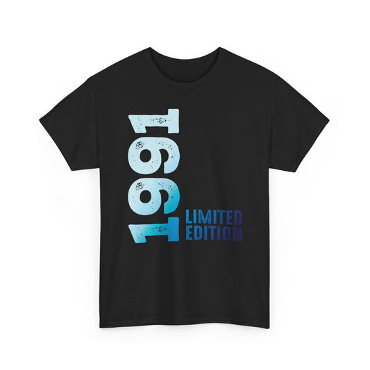 Limited Edition 1991 Geburtstag Hellblau T-Shirt