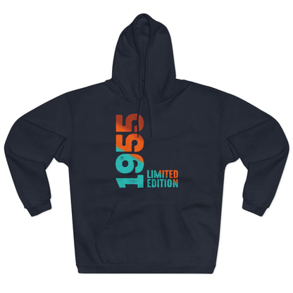 Limited Edition 1955 Geburtstag Orange-Blau Pullover Hoodie