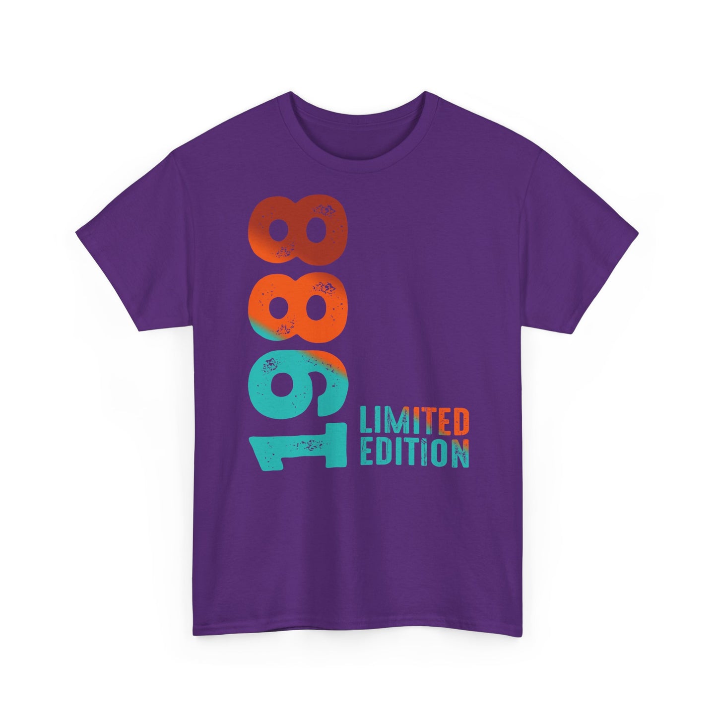 Limited Edition 1988 Geburtstag Orange-Blau T-Shirt