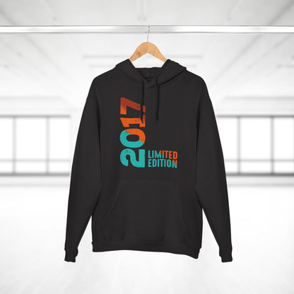 Limited Edition 2017 Geburtstag Orange-Blau Pullover Hoodie